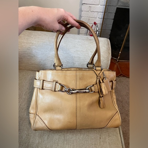 Coach Tan Leather Handbag - Picture 3 of 8